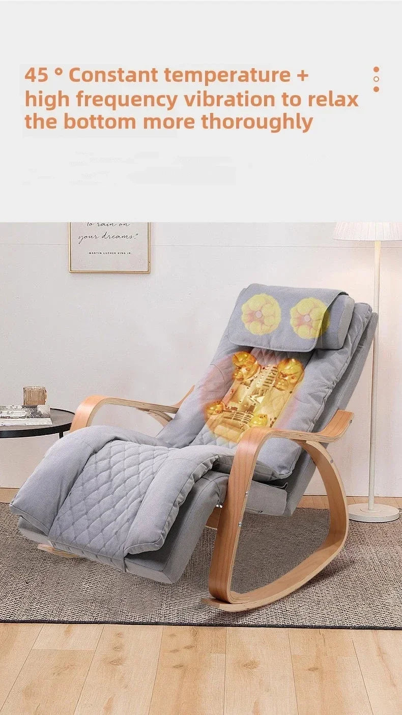 Newly Upgraded Multifunctional Massage Chair with Roller Heating and Vibration Full Body Massage Lounge Chair Recliner Chair
