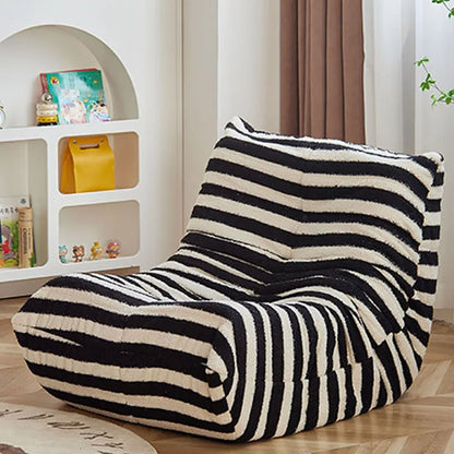 Single Seat Foam Armless Couch Chair Lazy Floor Sofa Fireside Bean Bag Chair Sofa Lounger for Living Room Bedroom Fireside Chair