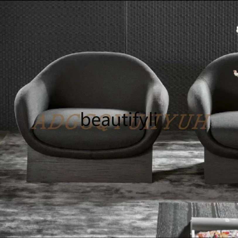 LXMedieval new single sofa chair designer living room hotel solid wood art leisure chairSSS