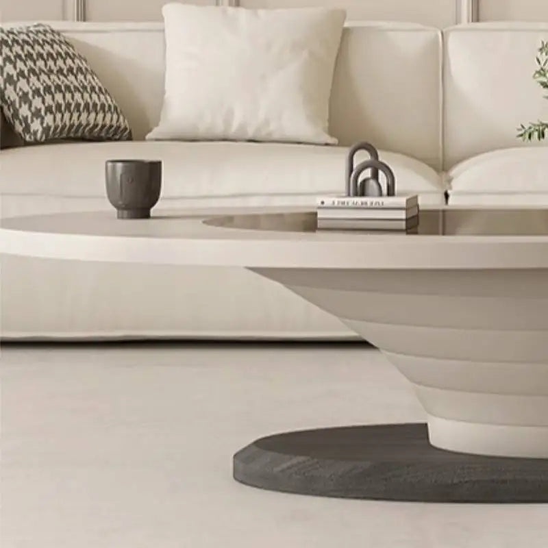 Table basse unique beige, décoration irrégulière, style nordique, table basse moderne de luxe, gain de place, meuble de salon, mobilier de salon