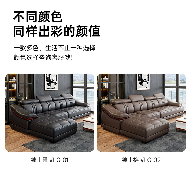 Nordic Genuine Leather Sofas Luxury Armchairs Cinema Comfortable Sofas Living Room Design Fauteuils Salon Home Furniture