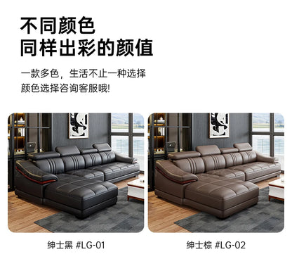 Nordic Genuine Leather Sofas Luxury Armchairs Cinema Comfortable Sofas Living Room Design Fauteuils Salon Home Furniture