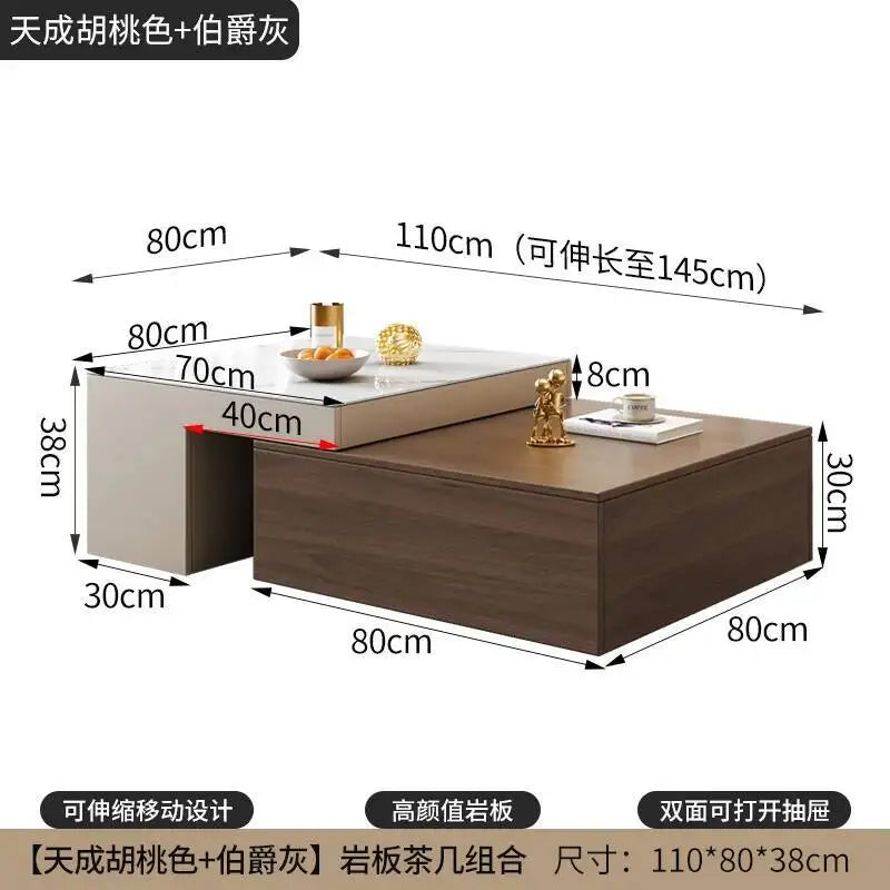 Beauty Minimalist Coffee Tables Italian Rectangular Industrial Trendy Coffee Tables Nordic Classic Mesa De Centro Furniture
