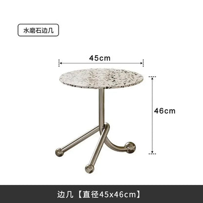 Nordic single chair medieval stainless steel special-shaped convex chair light luxury living room reception leisure chair