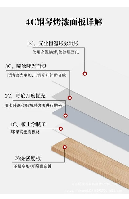 Light luxury modern coffee table microcrystalline stone high-end home high-end new living room villa marble lengthening