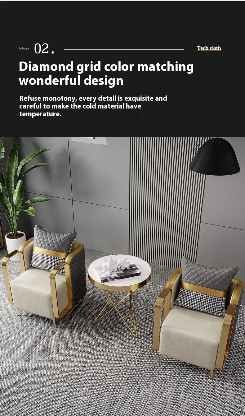 Living Room Single Sofa Dining Chair Victoria Relax Armchair Voven Upholstered Replacement Chairs Booster Nordic Floor Furniture