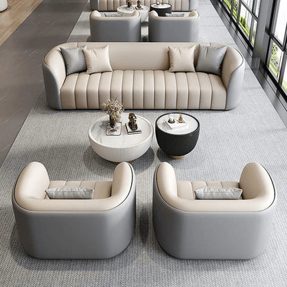 Modern Simple Sofa Designer Lounge Reception Lazy Luxury European Sofa Office Negotiation Aesthetics Divano Trendy Furniture