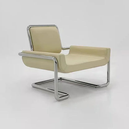 Nordic designer stainless steel embossed modeling stool balcony leisure chair personalized backrest sofa chair hotel lobby