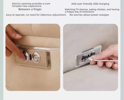 Modern smart living room lounge chair sofa chair Comfortable cotton push back rocking chair Convertible home bar furniture