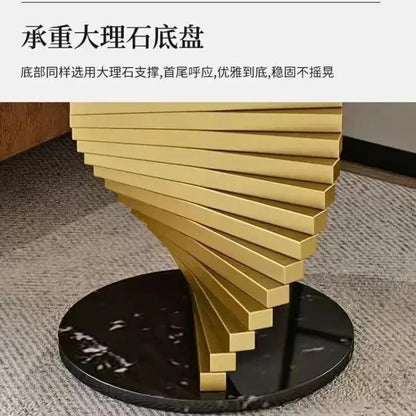 Style Light Luxury Marble Side Table Living Room  Sofa Corner  Creativity Balcony Small   Internet Celebrity Bedside Round