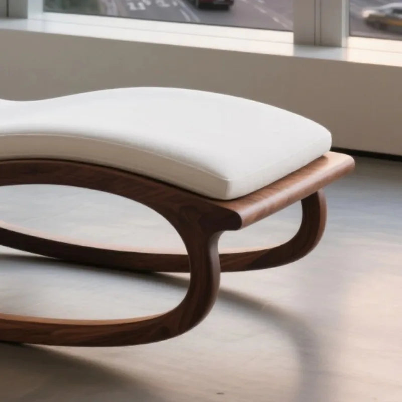 Designer Rocking Living Room Chairs Recliner Wooden Living Room Chairs Vintage Ergonomic Fauteuil Salon Lounge Suite Furniture
