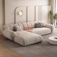 Fabric Living Room Sofas Modern Minimalist Sectional Modular Sofa Elegant Comfortable Canape  De Luxe Nordic Furniture