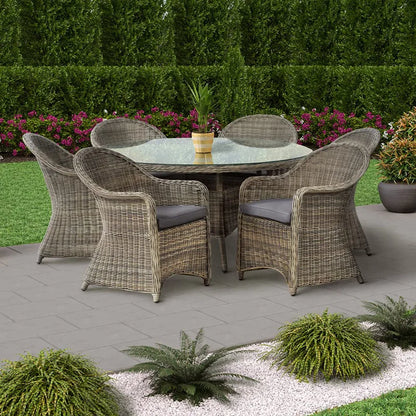 US Retro Outdoor Rattan Cafe Restaurant Table and Chair Combination Open-air Courtyard Garden Rattan Dining Table and Chairs