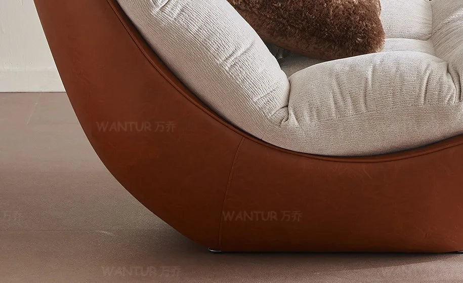 Italian living room creative single chair Nordic small apartment backrest sofa chair