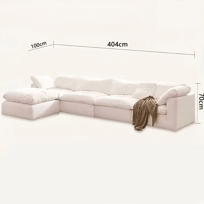 Vacuum compression cloud sofa lazy chenille fabric small apartment living room free combination module sofa furniture