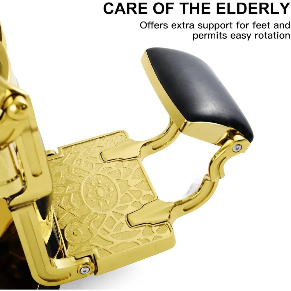 Retro Barber Chair Heavy Duty Barber Chairs Vintage Salon Chair Hydraulic Recline Beauty Spa Styling Equipment Rounded Cushioni