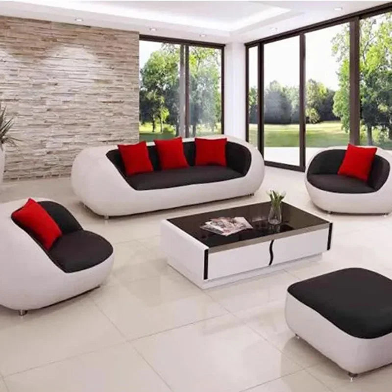 Nordic Accent Living Room Sofas Lazy Couch Leather Luxury Gaming Sofas Designer Decor Relaxing Divano Lounge Suite Furniture