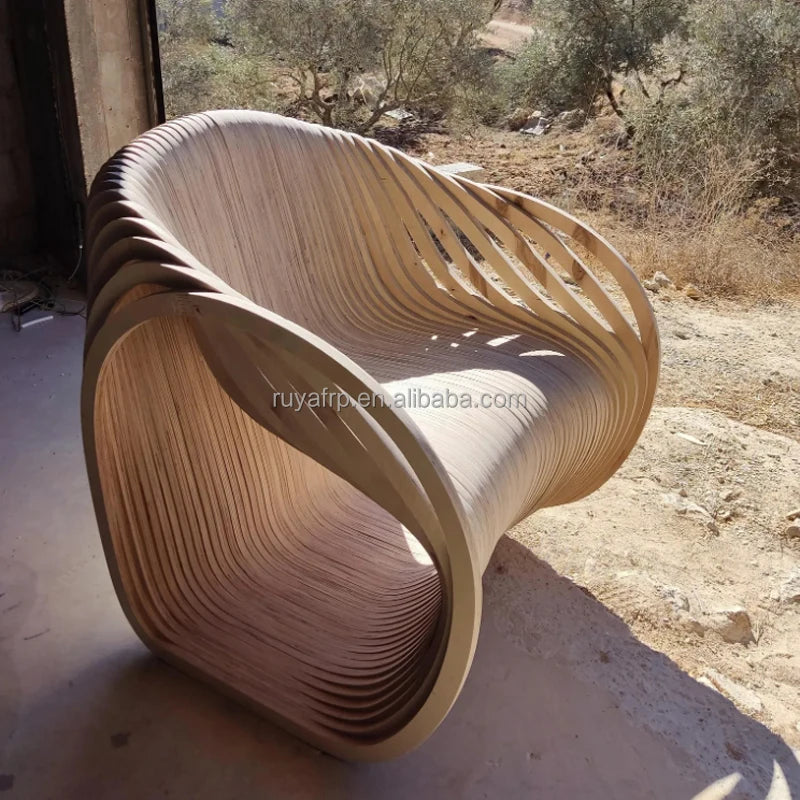 Wood parameter furniture living room contemporary design rocking chair classic single solid wood slice combination seat