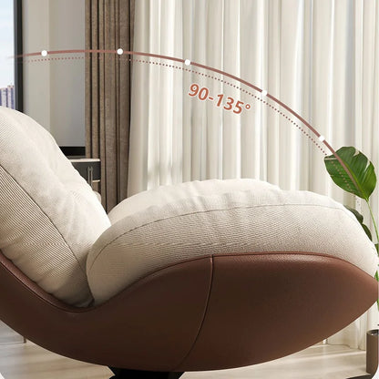 Luxury Living Room Lounge Chair Soft Reclining Home Relaxing Chair Adjustable Height Modern Bedroom Swivel Sofa Chairs Furniture