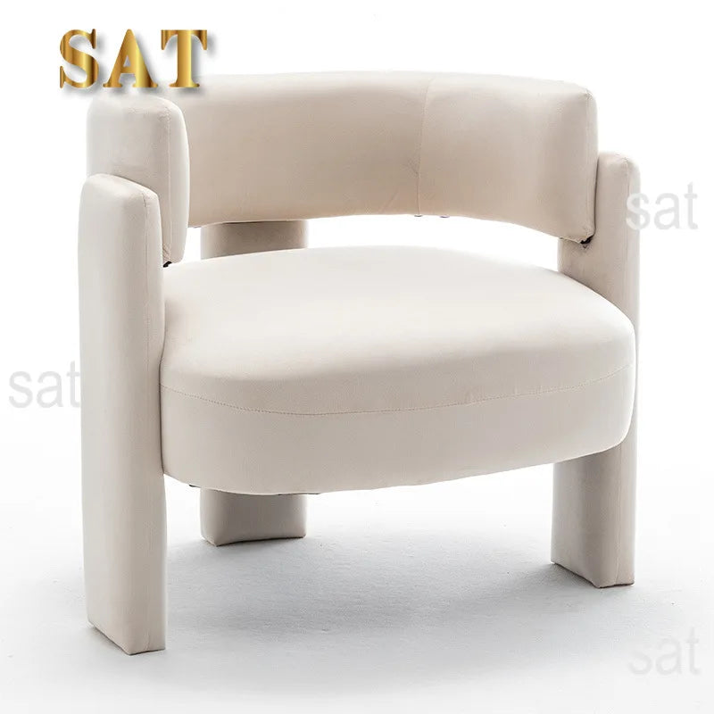 #For Luxury cream style new Chinese office simple integration super soft negotiation guest sofa chair leisure single chair