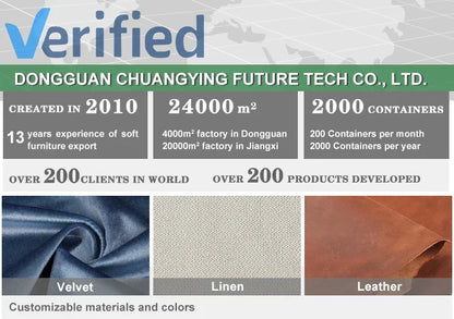 Living room sofa with U-shaped corduroy combination corner