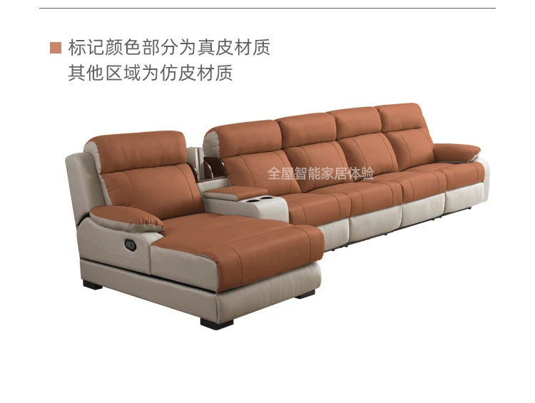 Aesthetic White Living Room Sofas Sleeping Real Leather Lazy Lounge Sofa Luxury Modern Soft Couch Wohnzimmer Furniture For Home