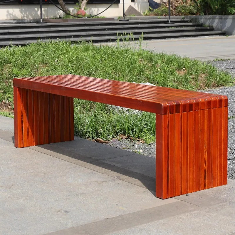 Banc en bois personnalisé, utilisation extérieure et intérieure, chaise écologique entièrement en bois, bonne banc d'attente de jardin porteur