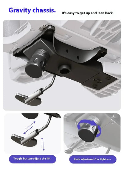 Ergonomic Office Chair with Lumbar Support Adjustable 3D Armrests Recline Tilt Function Mesh Seat for Home Office