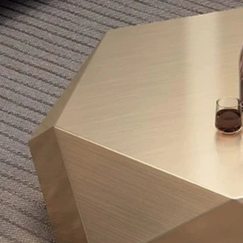 Gold Diamond Coffee Table Designer Sense Modern Simplicity Coffee Table Special-shaped Living Room Furniture Couchtisch XYCJ