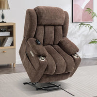 Power Lift Chair with Full-Body Massage and Heat, Electric Recliner Chairs for Adults, Remote Control, Standing Assistance