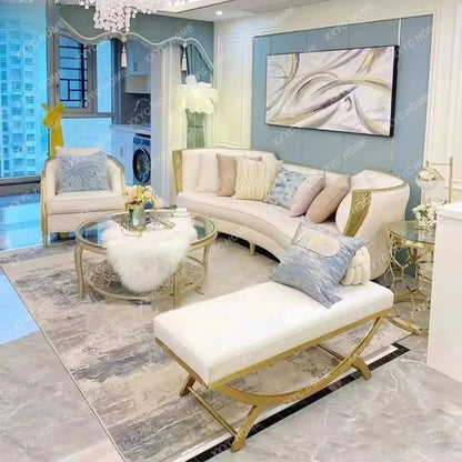 M  light luxury Adela sofa combination model house  light luxury