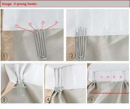 HQYQJJHYR Modern High Quality Colored Jacquard Brown Thickened Blackout Curtains for Living Room  Luxury Bedroom Kitchen Curtain