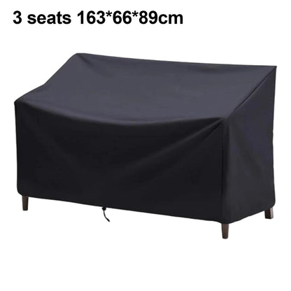 1pc Garden Bench Cover Waterproof Oxford Fabric Breathable Furniture Seat Protective Cover For 2/3/4-seater Benches Spare Parts