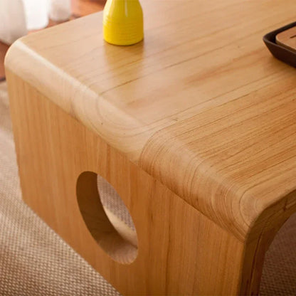 FashionJapanese Vintage Indoor Wood Furniture Asian Style Coffee Tea Living Room Low Table Rectangle 50*40cm Tatami