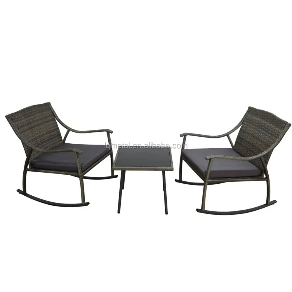 Premium Sofa Set Garden Sets 4PC Garden Patio Furniture with Cushion Back Cushion