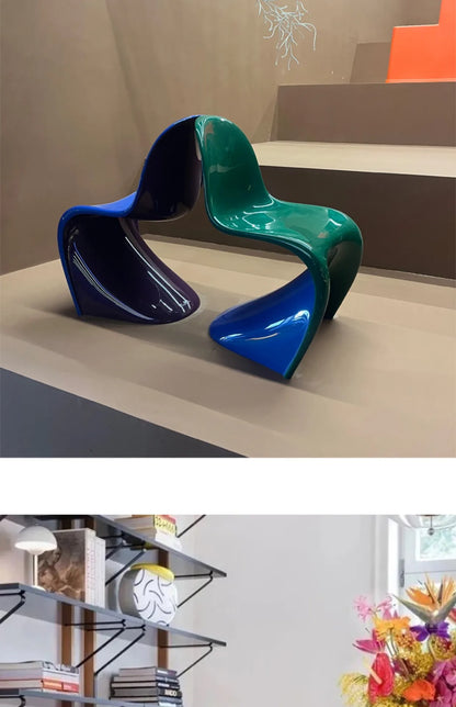 Minimalist personality art Internet celebrity color dining chair negotiation chair