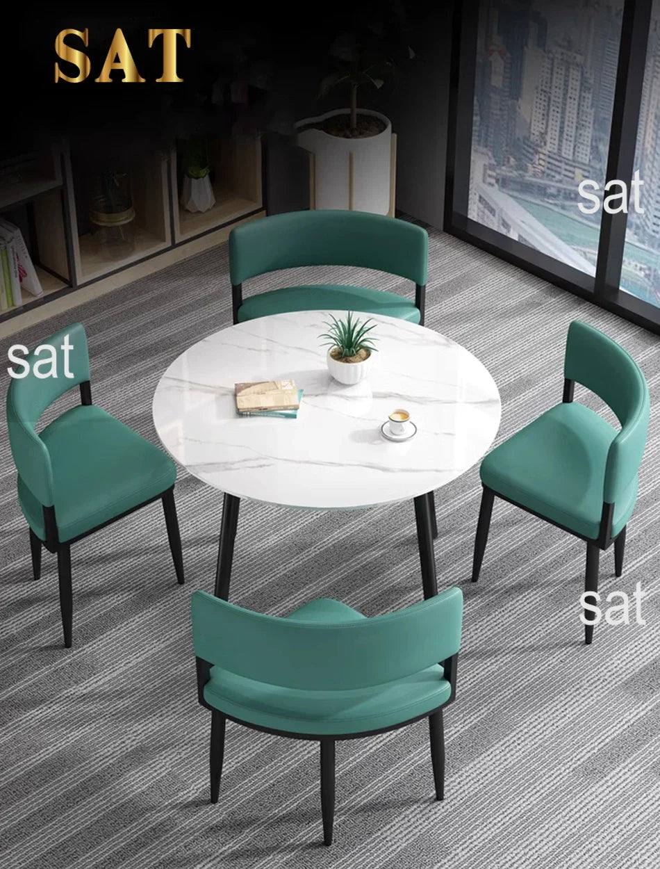 Minimalist   Marble Top Dinning Table 6 Seater Modern Restaurant Home Dining Room And Chairs Sets
