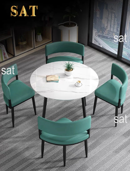 Minimalist   Marble Top Dinning Table 6 Seater Modern Restaurant Home Dining Room And Chairs Sets
