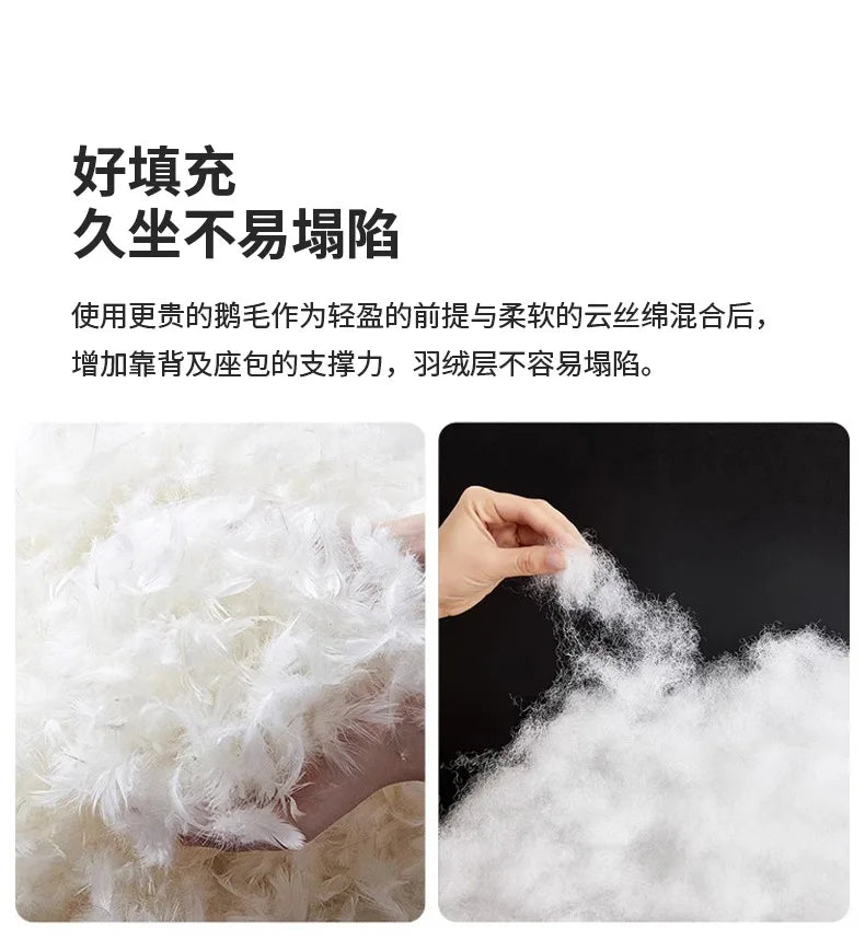 Cloud Electric Sofa Living Room Modern Simple Telescopic Fabric Lazy Multi-functional Sofa Bed Dual-purpose