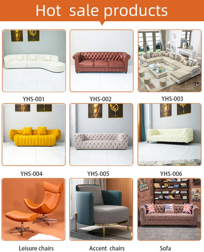 Custom Popular Living Room Home Leisure Luxury Single Seater Living Room Office Leather Chairs for Living Room Furniture