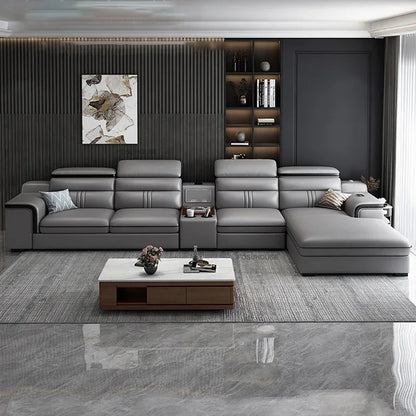 Luxury Leather Living Room Sofas Italian Home Sofa Bed Recliner Modern Designer Ergonomic Back Sofa Living Room Furniture