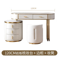 Light Mirror Vanity Table White Minimalist Drawers Storage Dressing Table Desk Makeup Mesa De Maquillaje Bedroom Furniture
