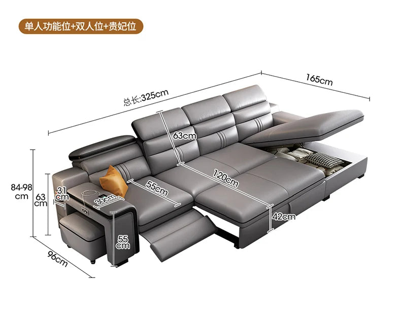 Longer Queen Living Room Sofas European Luxury Floor Folding Living Room Sofas Multifunctional Storage Sofas Camas Furnitures