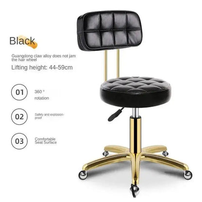 Salon Metal Modern Salon Rotating Office Creative Chairs Barber Luxury Chair Beauty Movable Backrest for Chair for Hair Salon