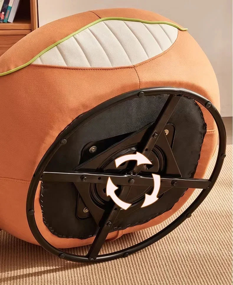 #Shark Model Living Room Sofa Chair Fabric Upholstered Velvet Children's Swivel Lounge Chair