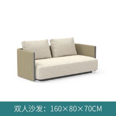 Outdoor rattan sofa, terrace, leisure rattan chair, tea table, courtyard villa, garden, living room, sunroom, rattan sofa combin