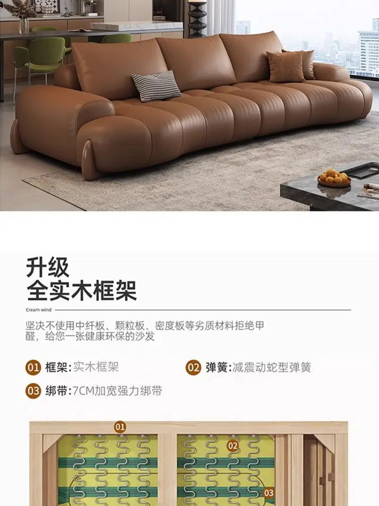 Elegant Luxury Living Room Sofas Modern Leather Cinema Relax Sofa Comfortable Minimalist Articulos Para El Hogar Home Furniture