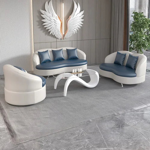 Grand canapé de luxe blanc imperméable à l'eau Simple vert Chaise longue nouveau canapé naturel concepteur Muebles Para dortoir meubles
