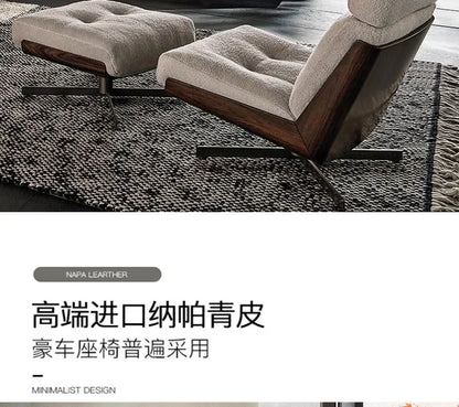Single sofa rotating sofa chair recliner living room bedroom leisure reading chair