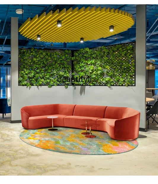 YH8  Modern office leisure sofa personalized creative  hotel lobby lounge area reception living room special-shaped combination